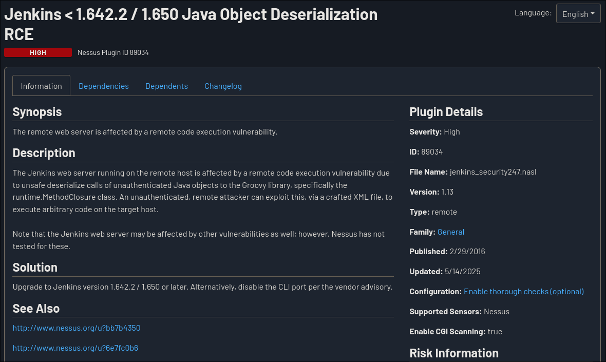 Java Object Deserialization RCE