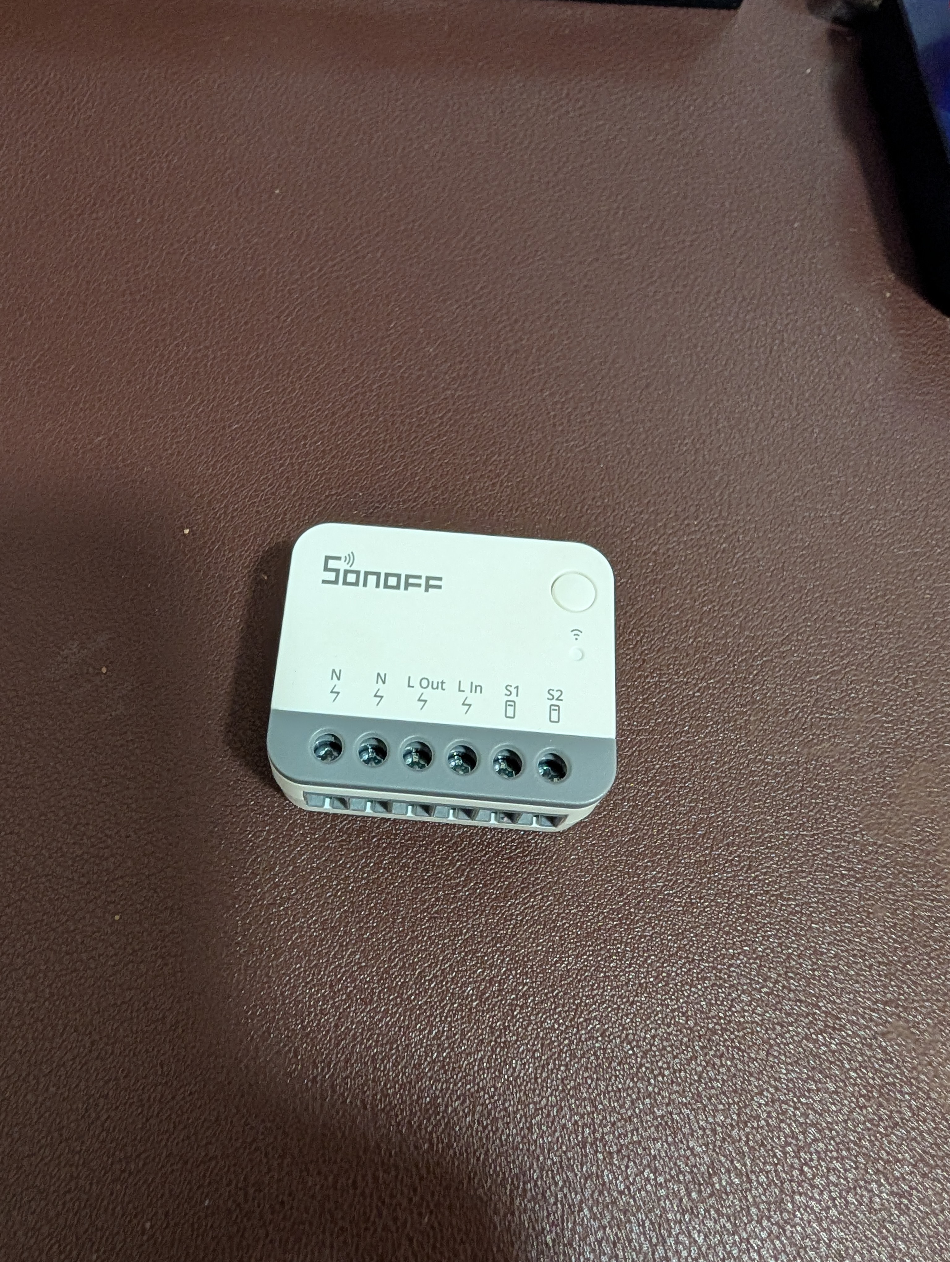 sonoff mini relay module - N, L Out, L In, S1, S2 terminals