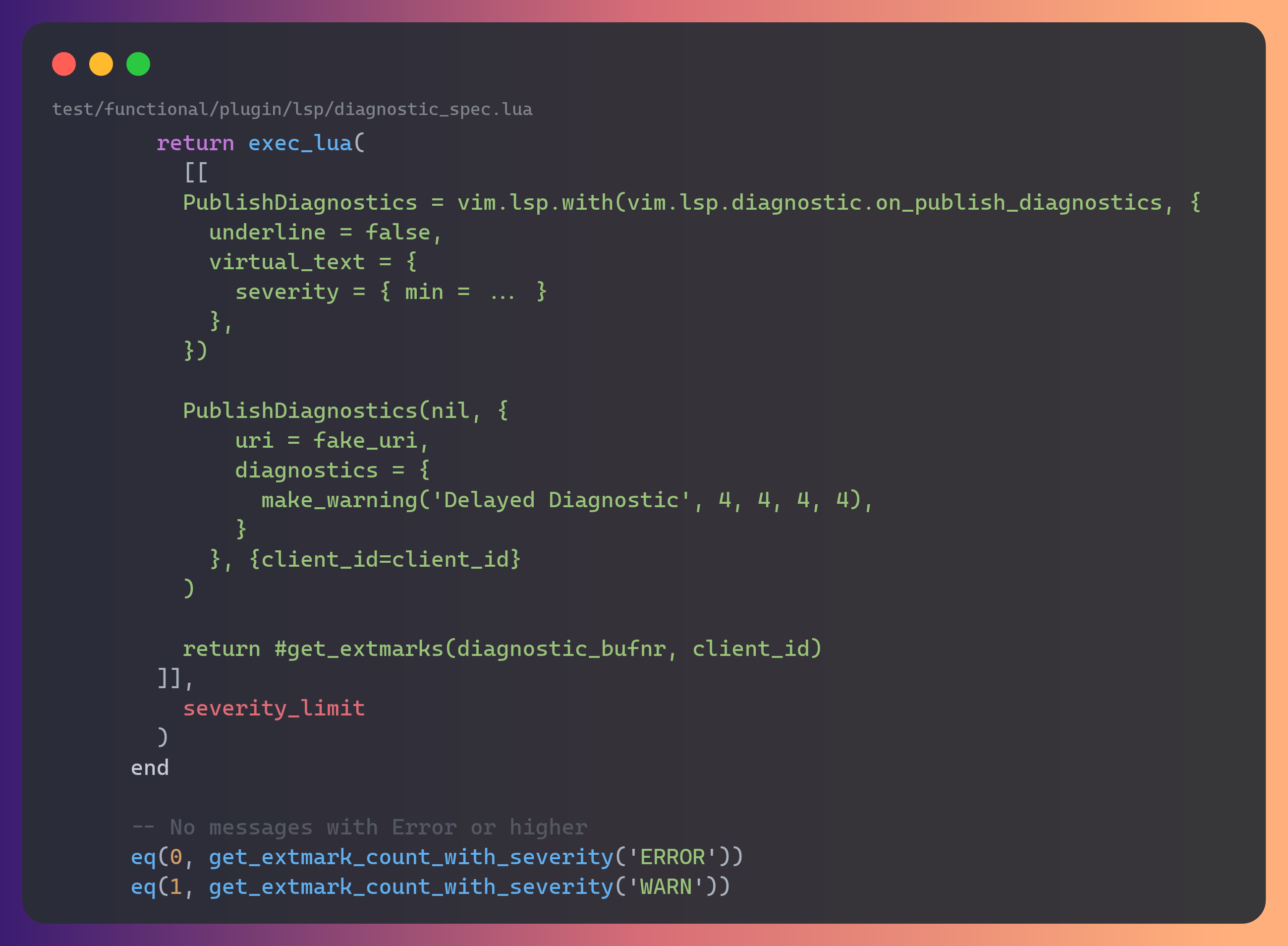 Integration test example