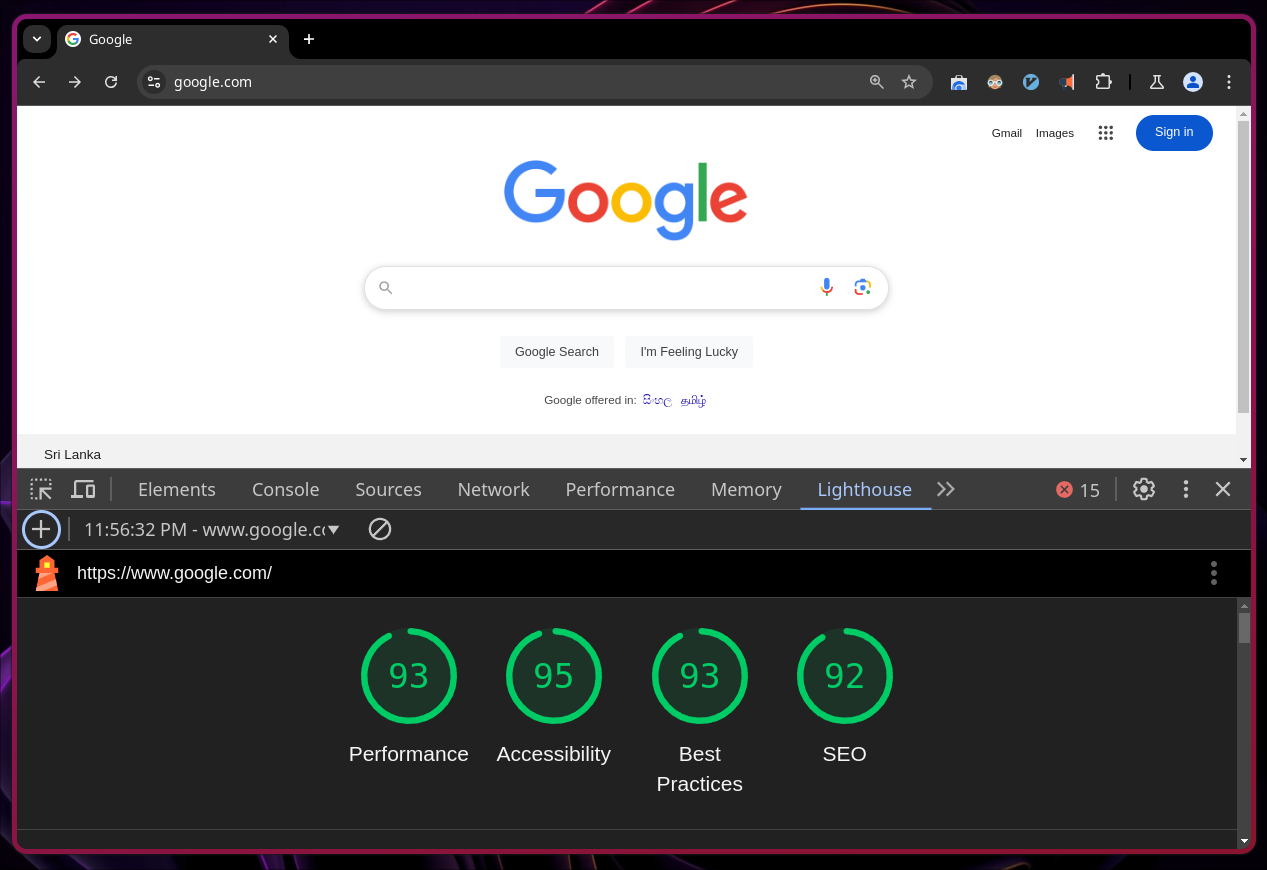 Performance test example