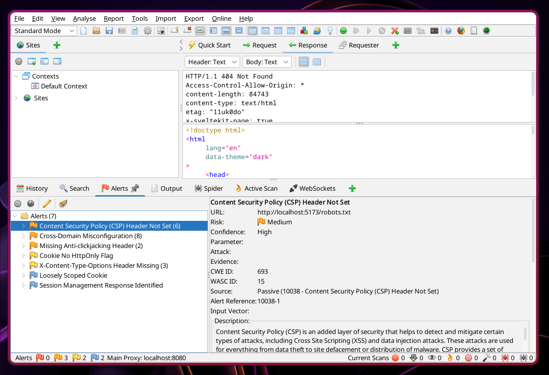 Security test example